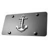 LFPartS Navy Ship Anchor 3D Emblem on Stainless Steel License