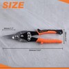 LEONTOOL Tin Snips for Cutting Metal Sheet Straight Cut Aviation