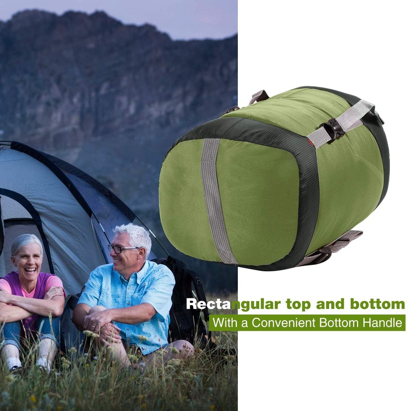 REDCAMP 17L Nylon Compression Stuff Sack for Sleeping Bag, Lightweight