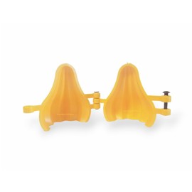 IKM Plastic Modak Mold/Modak Maker/Modak Sancha, Ganpati Modak Mould, Set of 2, Yellow (Yellow, Small)