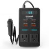 DrimMek 300W Car Power Inverter - Dual DC to AC Plug Adapter Outlets 65W USB-C Fast