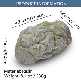 ANINIUCN Rock Outdoor Key Hider – Realistic Resin Hidden Key Storage for Garden, Yard, and Home Security – Discreet and Durable Spare Key Holder