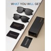 KALIYADI Classic Rectangular Sunglasses for Men and Women Polarized Sunglasses