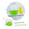 BUGUUYO Pet Bird Bath Box Parrot Bathing Tub for Birds
