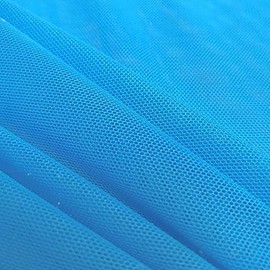 Solid Power Mesh Fabric Nylon Spandex 60" Wide Stretch Sold BTY Many Colors (1 Yard, Turquoise)