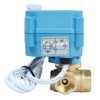 U.S. Solid 3-Way Brass Motor Ball Valve, Heavy Duty Versatile