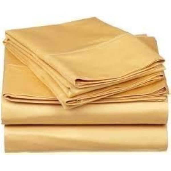 Yarns of Cotton Gold Solid Queen Size Sleeper Sofa Bed