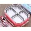 Lunchbox Lonchera Termica 4 Divisiones Con Palillos Cuchara Lunch Box