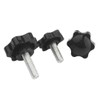 BOZONLI Thumb Screw Bolts, Six-Star Shape Head Knob Full Thread