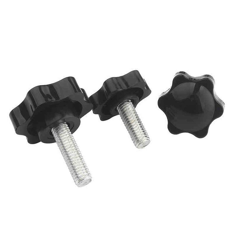 BOZONLI Thumb Screw Bolts, Six-Star Shape Head Knob Full Thread