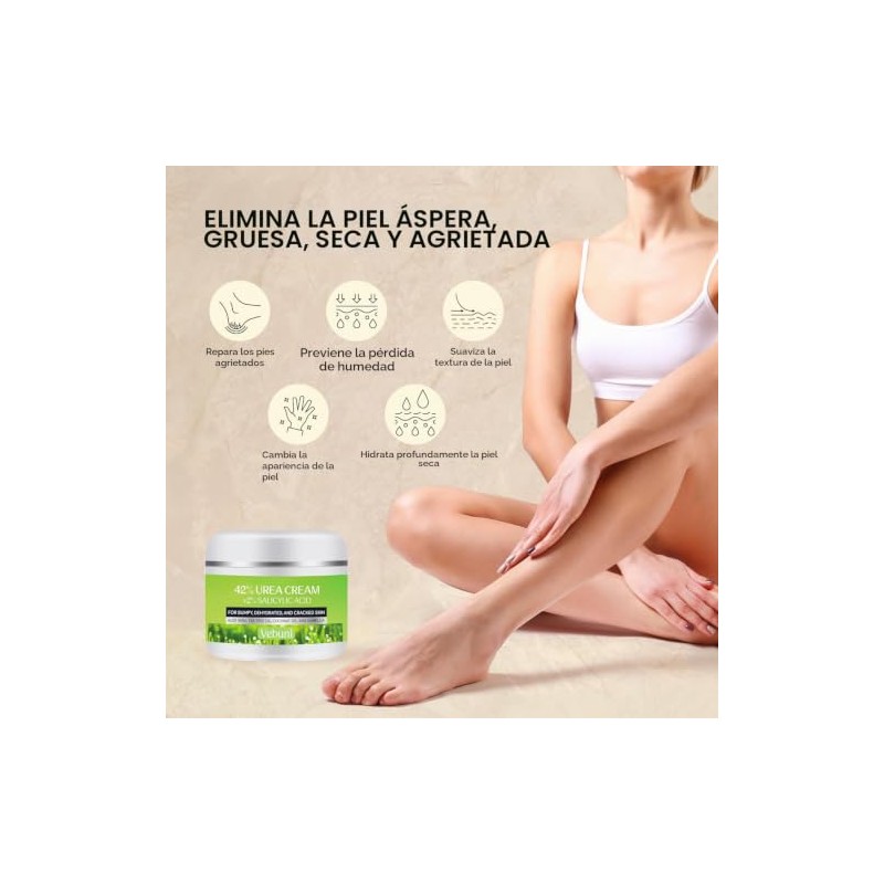 Urea Cream 42% Foot Cream Salicylic Acid 4.3 Oz, Upgraded