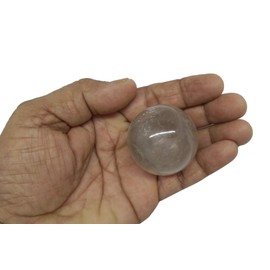 WholesaleGemShop Natural Quartz Smoky Quartz 40-45 mm Ball Sphere Gemstone A+ Hand Carved Crystal Altar Healing Devotional Focus Spiritual Chakra Cleansing Metaphysical Gift Men Women