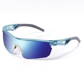 Vcarsian Kids Sunglasses Polarized Baseball Sports Sun Glasses,Lightweight UV400 TR90 Cycling Shades Frame for Boys Girls