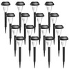 GIGALUMI 16 Pack Solar Lights Outdoor Waterproof, Warm White Pathway