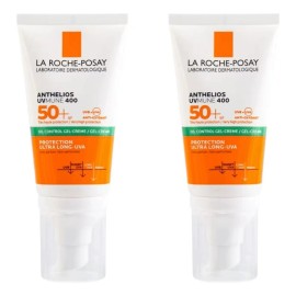 2pc Protector Solar Anthelios Fps50 Gel Cream 50ml Bloquea