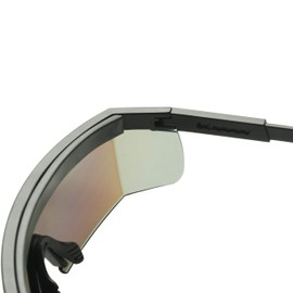 ShadyVEU Retro Performance Mirrored Sports TR90 Unbreakable Sunglasses Extendable Arms Adjustable Soft Nose Pads (Purple/Pink)