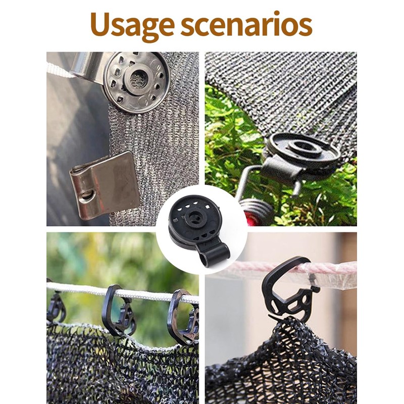 luvilly30 Pack Black Heavy Duty Shade Cloth Clips, Shade Cloth