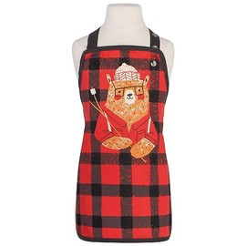 Now Designs Jubilee 100% Cotton Kids Apron Lumbearjack Bear