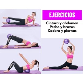Blackbox Pelota de Yoga de 25 cm - para Entrenamiento, Fitness, Pelota de Pilates, Antideslizante, Pelota para Deporte (Rosa)