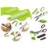 Hitopin 2 x stainless steel kitchen scissors, 5 blades herb