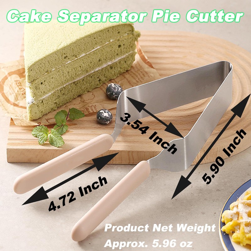 Suuker Cake Cutter, Stainless Steel Cake Knife and Server with