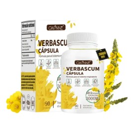 Gwynne Extracto De Hoja De Verbascum Thapsus,con Mullein 10 1 3000mg,90capsules - Suplemento Herbal De Desintoxicación Pulmonar Natural,apoya La...   