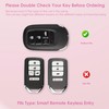 Meruns For Honda key fob cover with Diamond Bling Keychain,