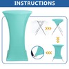 Enjoyidea Cocktail Table Covers-Spandex Round High Top Table Cloths 6