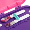Bento Lunch Box ABS Separate Compartments with Buckle Handle Leakage