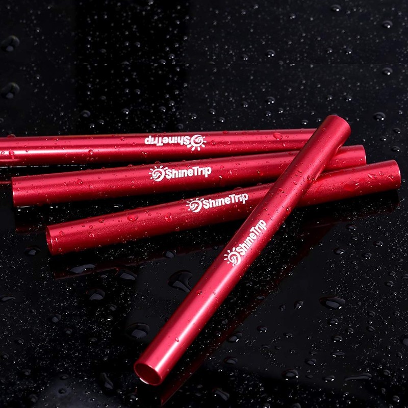 Jacksing Tent Pole Repair Tube, 4 Pieces Aluminium Alloy Tent