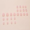 24 Pcs Winter Press on Nails Medium Fake Nails Coffin
