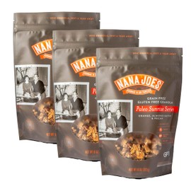 Nana Joes Granola - Paleo Sunrise Series (Orange) : Vegan, Gluten Free, Grain Free, Breakfast, Made with Almond Butter and Superfoods. 3 PACK
