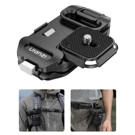 Ulanzi Uka Backpack Strap Clip Quick Release Set for F38 Plate Compatible with Arca Swiss Camera Accessories 1/4" Screw Quick Shoe Quick Release Plate for Maglink Strap Head Tripod Camera
