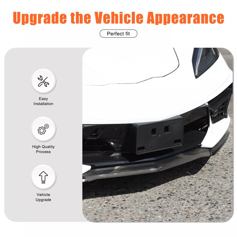 autopart2021 Front License Plate Frame Mount Bracket Holder For Corvette