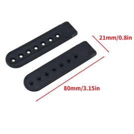 Surf turtle Sapback Cap Buckle Strap Black Baseball Cap Repair Strap 12Pairs 7 Holes Hats Caps Replacement Fastener Repair Snap Buckle Strap