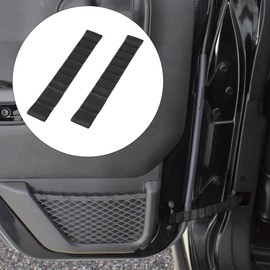 X AUTOHAUX 2pcs Nylon Door Straps Adjustable Door Limiting Check Strap for Jeep Wrangler TJ JK JKU JL 2000-2018 Black