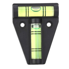 Bubble Level, RV T Level Bubble Levels Cross Check Bubble Two Ways Multipurpose Spirit T Type Level for RVs, Camper, Furniture, Trailers, Tripods, Camera Equipment (Black)