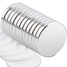 12Pcs Strong Neodymium Magnet,20x3mm Rare Earth Magnets Round Disc Magnet Heavy Duty,Small Round Refrigerator Magnets for Craft Office Whiteboard,Dry Erase Board,Tool Organization