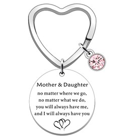 SDOFY Gifts for Mum Mother Daughter Keyring Keychain Mum Mom Mummy Birthday Christmas Mothers Day Gifts(no matter)