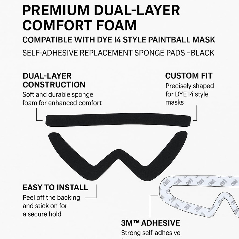 A.C.I.L. Premium Dual-Layer Comfort Foam – Compatible with DYE I4