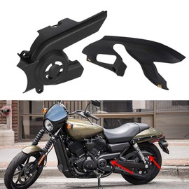 TCMT Matte Black Front Upper Pulley Sprocket Cover with Upper Belt Chain Guard Cover Fits For Harley Street XG750 XG500 2015-2020
