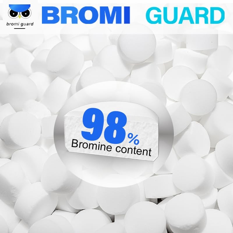 【10 lbs】 1-Inch Bromine Tabs, Chemical Sanitizer for Spas &