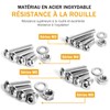 520PCS M3 M4 M5 M6 Stainless Steel Hex Button Screws