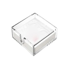 FSSTUD Portatovaglioli da cocktail in acrilico Porta asciugamani di carta per ospiti Dispenser di tovaglioli da banco quadrato Porta tovaglioli piatto trasparente Tavolo da pranzo Vassoio per