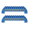 2Pcs Neutral Terminal Bar 10 Positions Brass Wire Screw Terminal