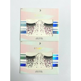 Starlit Studio 2 packs of Starlit Studio Face Tattoos Metallic Tears Sparkle Purple/Silver
