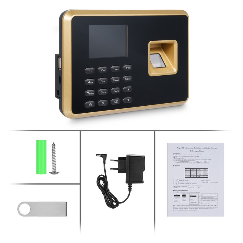 Bisofice Biometric Time Clock Attendance Machine for Employees Support 1000pcs