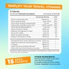 FlyWell Travel Vitamin Tonic for Flight, Jet Lag, Hydration, Circulation,