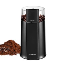 Redlemon Molino de Café Eléctrico con Interruptor de Seguridad (50 g), Moledora con Cuchillas de Acero Inoxidable, para Prensa Francesa, Cafetera de Goteo y Espresso. Molino para Especias y Hierbas