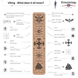 Kinesiology Tape Precut with Dispenser - Synthetic Sports Muscle Tape - Beige Talisman - 5m Roll - 20 Strips - Physiotherapy Tape for Face, Back, Elbow, Knee & Muscles (Beige Viking Vertical)